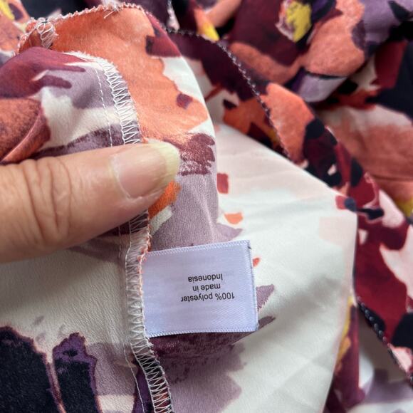 Lane Bryant Artsy Womens Top 22/24 Floral Boho Flowy  Romantic Tier Flare Plus - Picture 12 of 14